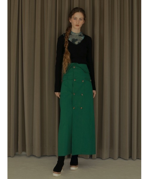 AMAIL（アマイル）の「Bulky coron trenchskirt（スカート・レディース・ベージュ/グリーン・FREE）」の17枚目の写真