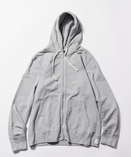 REIGNING CHAMP（レイニングチャンプ）の「REIGNING CHAMP/レイニングチャンプ FULL ZIP HOODIE-MIDWEIGHT TERRY ジップパーカー（パーカー・メンズ・ブラック/ヘザーグレー・L/XL/M）」の16枚目の写真