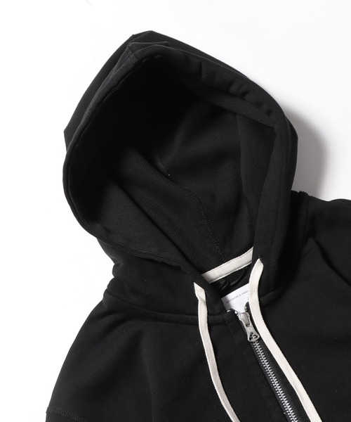 REIGNING CHAMP（レイニングチャンプ）の「REIGNING CHAMP/レイニングチャンプ FULL ZIP HOODIE-MIDWEIGHT TERRY ジップパーカー（パーカー・メンズ・ブラック/ヘザーグレー・L/XL/M）」の5枚目の写真