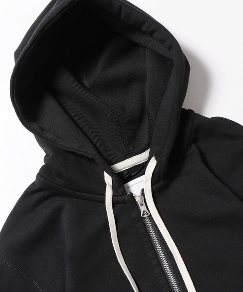 REIGNING CHAMP（レイニングチャンプ）の「REIGNING CHAMP/レイニングチャンプ FULL ZIP HOODIE-MIDWEIGHT TERRY ジップパーカー（パーカー・メンズ・ブラック/ヘザーグレー・L/XL/M）」の7枚目の写真