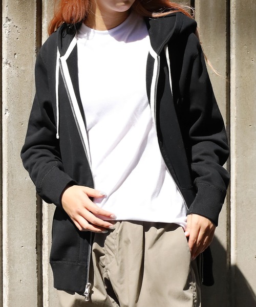 REIGNING CHAMP（レイニングチャンプ）の「REIGNING CHAMP/レイニングチャンプ FULL ZIP HOODIE-MIDWEIGHT TERRY ジップパーカー（パーカー・メンズ・ブラック/ヘザーグレー・L/XL/M）」の18枚目の写真