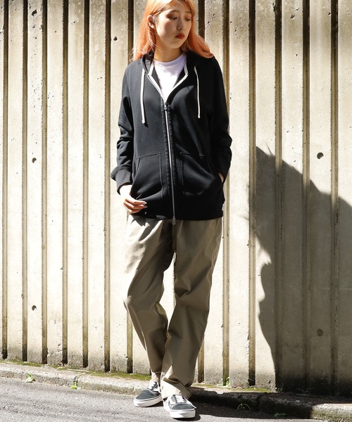 REIGNING CHAMP（レイニングチャンプ）の「REIGNING CHAMP/レイニングチャンプ FULL ZIP HOODIE-MIDWEIGHT TERRY ジップパーカー（パーカー・メンズ・ブラック/ヘザーグレー・L/XL/M）」の21枚目の写真