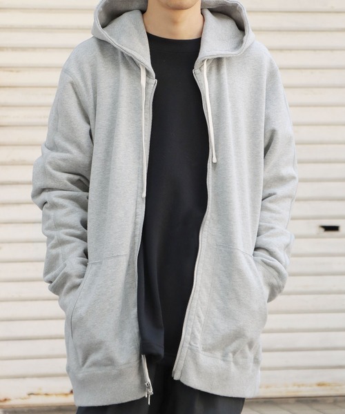 REIGNING CHAMP（レイニングチャンプ）の「REIGNING CHAMP/レイニングチャンプ FULL ZIP HOODIE-MIDWEIGHT TERRY ジップパーカー（パーカー・メンズ・ブラック/ヘザーグレー・L/XL/M）」の20枚目の写真