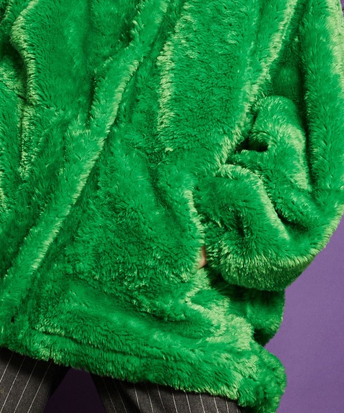 MAISON SPECIAL（メゾンスペシャル）の「オーバーボアブルゾン【MAISON SPECIAL/メゾンスペシャル】（ブルゾン・レディース・グリーン/パープル/ホワイト/ブラック・FREE）」の8枚目の写真