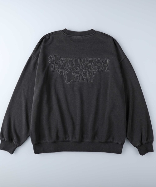 Right-on（ライトオン）の「【Refurbish】ピグメントスウェットクルー（スウェット・メンズ・ダークグレー/ベージュ/オレンジ/ケリーグリーン/イエロー/パープル・M/L/XL）」の16枚目の写真