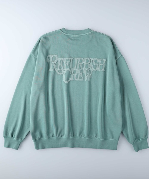 Right-on（ライトオン）の「【Refurbish】ピグメントスウェットクルー（スウェット・メンズ・ダークグレー/ベージュ/オレンジ/ケリーグリーン/イエロー/パープル・M/L/XL）」の17枚目の写真