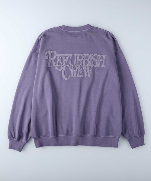 Right-on（ライトオン）の「【Refurbish】ピグメントスウェットクルー（スウェット・メンズ・ダークグレー/ベージュ/オレンジ/ケリーグリーン/イエロー/パープル・M/L/XL）」の19枚目の写真