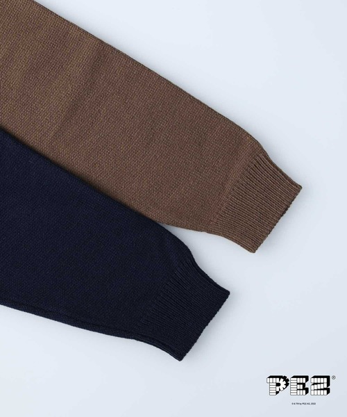 Right-on（ライトオン）の「【PEZ】プリントニット（ニット/セーター・レディース・オフホワイト/ブラウン・M/L）」の7枚目の写真