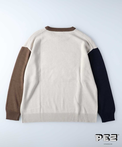 Right-on（ライトオン）の「【PEZ】プリントニット（ニット/セーター・レディース・オフホワイト/ブラウン・M/L）」の3枚目の写真