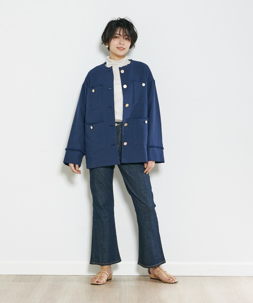 INED CLARO♡シワになりにくい◎ 1枚で綺麗見えジャケット