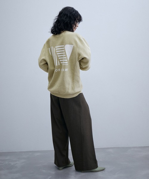 RUSSELL(ラッセル)の「【RUSSELL for ADAM ET ROPE'】別注 Fleece Crew Shirt(スウェット・レディース・ベージュ/パープル/チャコールグレー・L)」の7枚目の写真