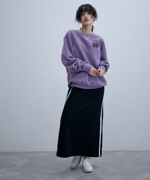 RUSSELL(ラッセル)の「【RUSSELL for ADAM ET ROPE'】別注 Fleece Crew Shirt(スウェット・レディース・ベージュ/パープル/チャコールグレー・L)」の8枚目の写真