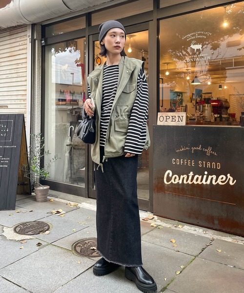 Chillfar（チルファー）の「リブ編みニットキャップ/ビーニー（ニットキャップ/ビーニー・レディース・レンガ/ベージュ/グレー/ブラック/アイボリー・FREE）」の13枚目の写真