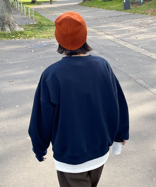 Chillfar（チルファー）の「リブ編みニットキャップ/ビーニー（ニットキャップ/ビーニー・レディース・レンガ/ベージュ/グレー/ブラック/アイボリー・FREE）」の10枚目の写真