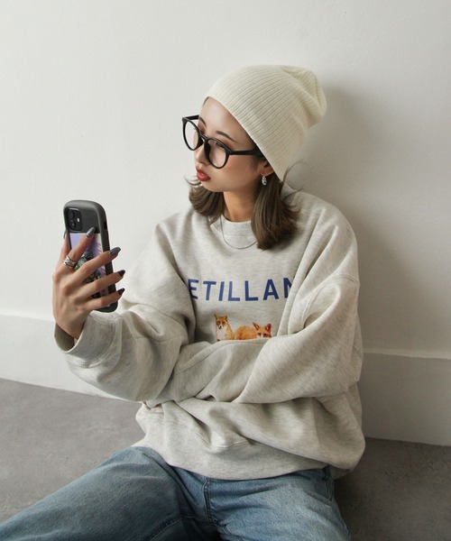 Chillfar（チルファー）の「リブ編みニットキャップ/ビーニー（ニットキャップ/ビーニー・レディース・レンガ/ベージュ/グレー/ブラック/アイボリー・FREE）」の19枚目の写真