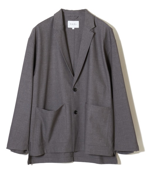 MSML(エムエスエムエル)の「WOOL RELAX 2B JACKET(テーラードジャケット・メンズ・チャコールグレー/ブラック・S/M/L/XL)」の8枚目の写真