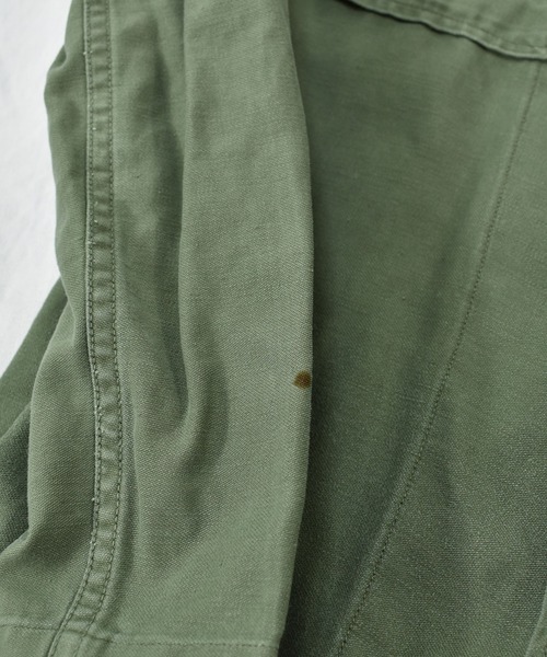 VINTAGE（ヴィンテージ）の「【ヴィンテージ古着】ミリタリー US.ARMY ワッペン刺繍 ユーティリティシャツ（シャツ/ブラウス・メンズ・グリーン・LARGE）」の3枚目の写真