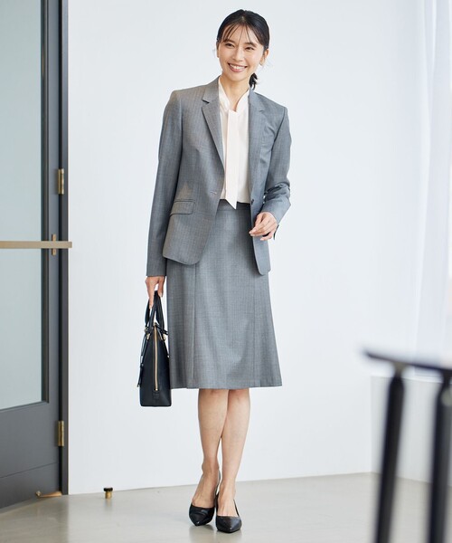 23区ファインネスウール　テーラードジャケット＆パンツスーツ未使用品　46サイズ セットアップ対応】ファインネスウール 一つ釦 ジャケット / 23区