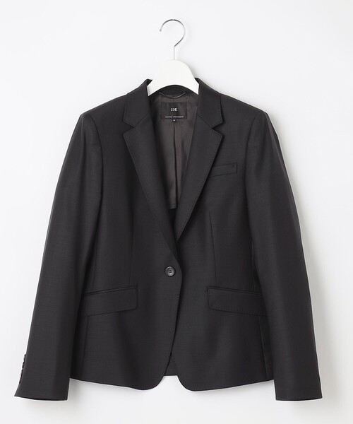 【極美品】23区 ファインネスウールスーツ セットアップM L セットアップ対応】ファインネスウール ジャケット（テーラード