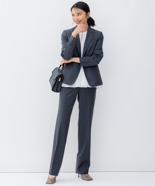 23区ファインネスウール　テーラードジャケット＆パンツスーツ未使用品　46サイズ セットアップ対応】ファインネスウール ジャケット（テーラード