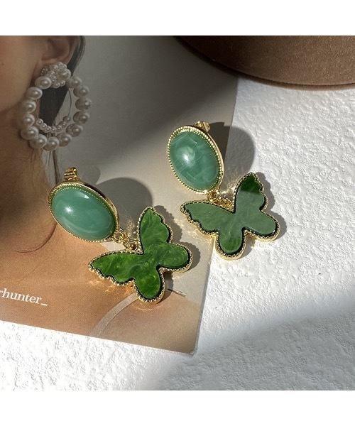Burner（バーナー）の「【OKUOKU　0909】バタフライモチーフピアス oku-pierce-681178195447-1639（ピアス（両耳用）・レディース・A・FREE）」の2枚目の写真