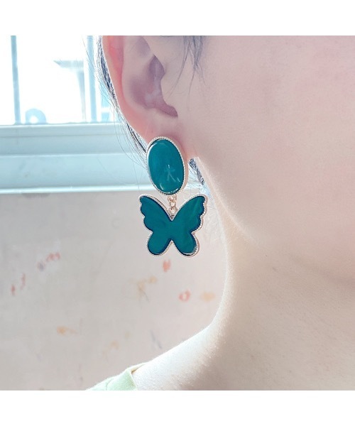 Burner（バーナー）の「【OKUOKU　0909】バタフライモチーフピアス oku-pierce-681178195447-1639（ピアス（両耳用）・レディース・A・FREE）」の4枚目の写真