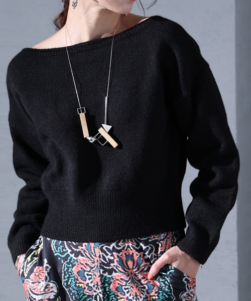 大人の魅力を最大に引き出す。絶妙華奢見えのゆるっとニット（ニット/セーター）｜Sawa a la mode（サワアラモード）
