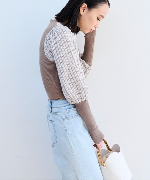 FREE'S MART（フリーズマート）の「◆ドッキングビスチェニット（ニット/セーター・レディース・ブラック/パープル/ベージュ・FREE）」の14枚目の写真