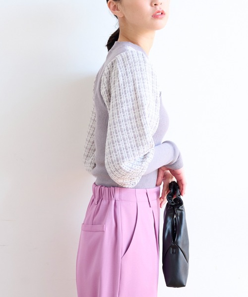 FREE'S MART（フリーズマート）の「◆ドッキングビスチェニット（ニット/セーター・レディース・ブラック/パープル/ベージュ・FREE）」の21枚目の写真