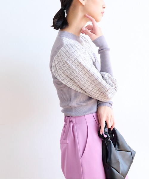 FREE'S MART（フリーズマート）の「◆ドッキングビスチェニット（ニット/セーター・レディース・ブラック/パープル/ベージュ・FREE）」の22枚目の写真