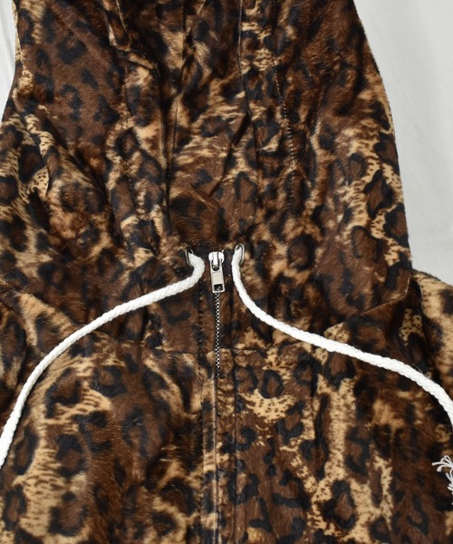 TOM FORD レオパード柄 ベロア ジップアップ パーカー レオパード（ヒョウ柄） パーカー・フーディ(メンズ) - 海外通販