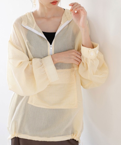 【STRATA】シアーアノラックパーカー ラベンダー XSサイズ STRATA】シアーアノラックパーカー ラベンダー XSサイズ - メルカリ