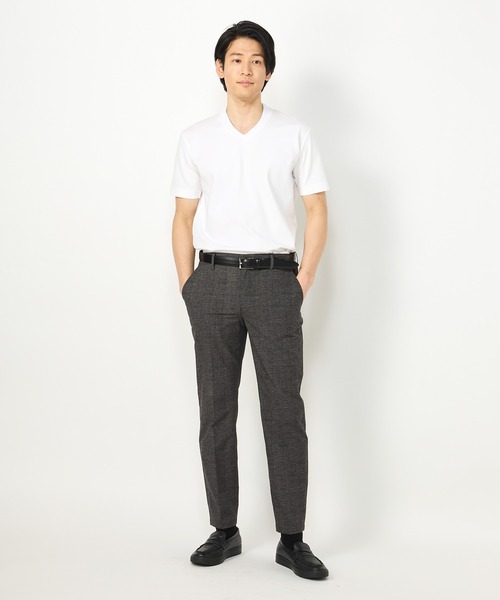CROWDED CLOSET（クラウデッドクローゼット）の「【COOL DOTS(クールドッツ)】ウォッシャブル プリントパンツ（スラックス・メンズ・ブルー/ブラック/ベージュ・02/03/04/01）」の15枚目の写真