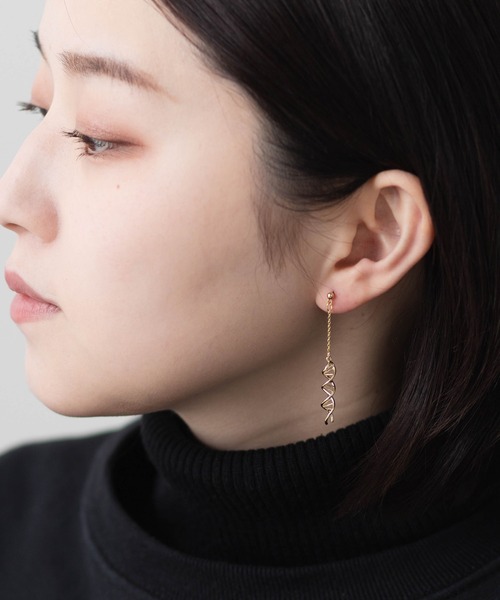 DNAモチーフピアス（ピアス（両耳用））｜gargle（ガーグル）の