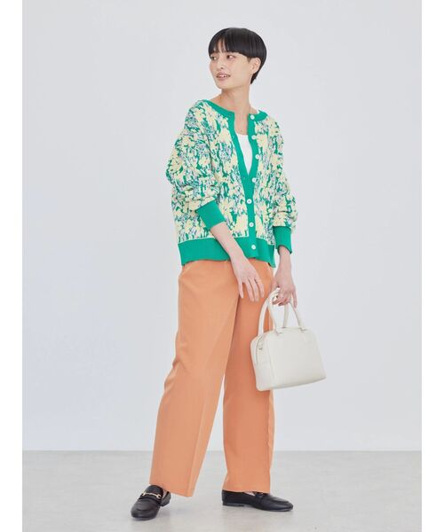 AMERICAN HOLIC（アメリカンホリック）の「美・美・美　ストレートパンツ（その他パンツ・レディース・オフホワイト/グリーン/キャメル・S/XS/L/M）」の15枚目の写真