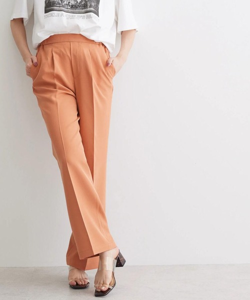 AMERICAN HOLIC（アメリカンホリック）の「美・美・美　ストレートパンツ（その他パンツ・レディース・オフホワイト/グリーン/キャメル・S/XS/L/M）」の3枚目の写真