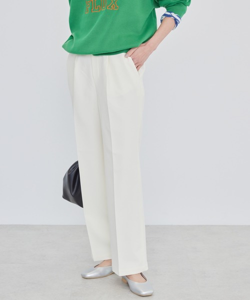 AMERICAN HOLIC（アメリカンホリック）の「美・美・美　ストレートパンツ（その他パンツ・レディース・オフホワイト/グリーン/キャメル・S/XS/L/M）」の2枚目の写真