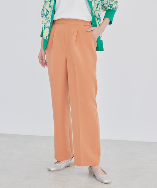 AMERICAN HOLIC（アメリカンホリック）の「美・美・美　ストレートパンツ（その他パンツ・レディース・オフホワイト/グリーン/キャメル・S/XS/L/M）」の4枚目の写真