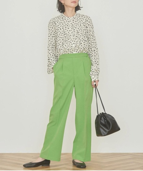 AMERICAN HOLIC（アメリカンホリック）の「美・美・美　ストレートパンツ（その他パンツ・レディース・オフホワイト/グリーン/キャメル・S/XS/L/M）」の5枚目の写真