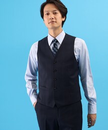 TAKEO KIKUCHI（タケオキクチ）の「チェック 　ベスト（スーツベスト）」