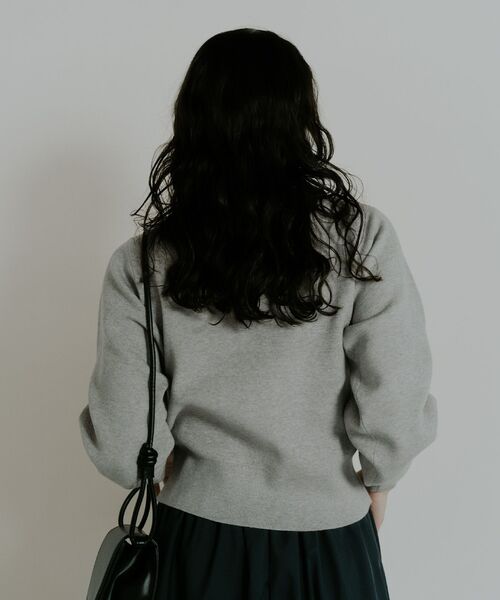 Kari & lili（カウリアンドリィリィ）の「simple knit CD（カーディガン/ボレロ・レディース・ライトグレー/ダークブルー/ピンク・FREE）」の22枚目の写真