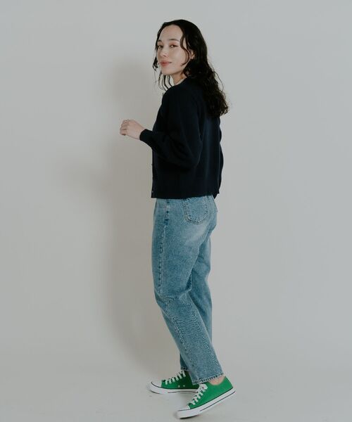 Kari & lili（カウリアンドリィリィ）の「simple knit CD（カーディガン/ボレロ・レディース・ライトグレー/ダークブルー/ピンク・FREE）」の9枚目の写真