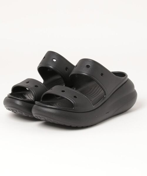 crocs(クロックス)の「【crocs】CLASSIC CRUSH SANDAL(クロックス クラシック クラッシュ サンダル)207670(サンダル・レディース・ホワイト/オフホワイト/ブラック・25.0cm/23.0cm/26.0cm/24.0cm/27.0cm/28.0cm)」の3枚目の写真
