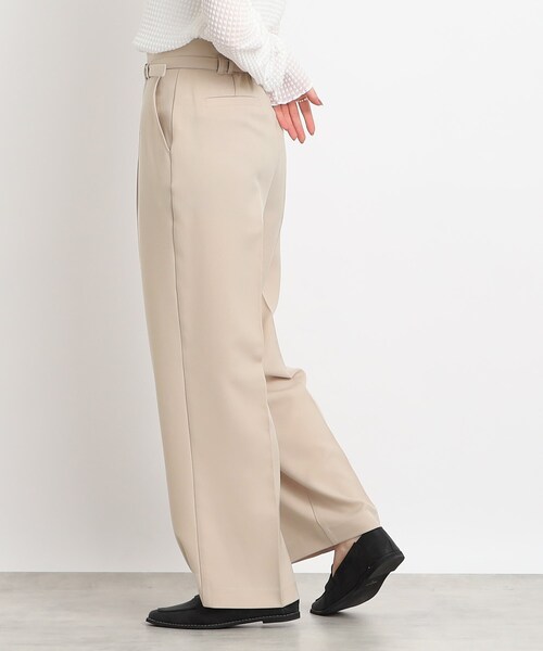 Cutie Blonde(キューティーブロンド)の「◆ON/OFF兼用【ベルト付き】ハイウエスト センタープレス ストレートパンツ(その他パンツ・レディース・ブラック/ライトベージュ・01/02/03)」の21枚目の写真
