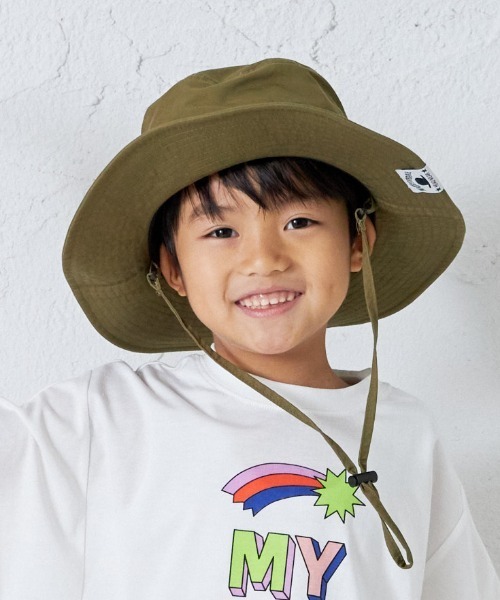 MAKE YOUR DAY（メイクユアデイ）の「バケットハット（ハット・キッズ・ベージュ/オレンジ/ライム/カーキ・50/52/54/56）」の5枚目の写真