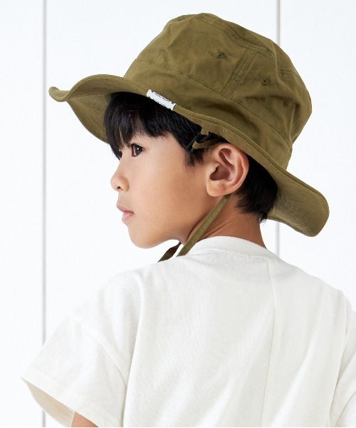 MAKE YOUR DAY（メイクユアデイ）の「バケットハット（ハット・キッズ・ベージュ/オレンジ/ライム/カーキ・50/52/54/56）」の7枚目の写真