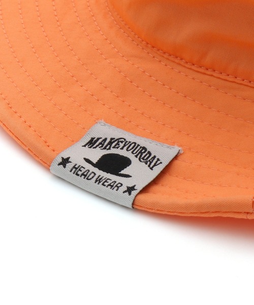 MAKE YOUR DAY（メイクユアデイ）の「バケットハット（ハット・キッズ・ベージュ/オレンジ/ライム/カーキ・50/52/54/56）」の17枚目の写真
