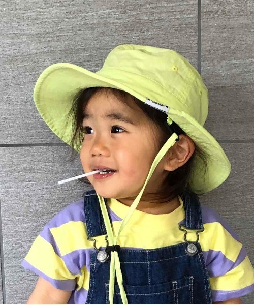 MAKE YOUR DAY（メイクユアデイ）の「バケットハット（ハット・キッズ・ベージュ/オレンジ/ライム/カーキ・50/52/54/56）」の20枚目の写真