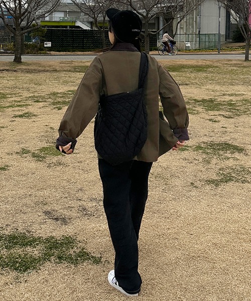 kutir(クティール)の「【コーデュロイ切り替え】アソートシャツアウター(カバーオール・レディース・インディゴブルー/ブルー/オフホワイト/カーキ・FREE)」の7枚目の写真