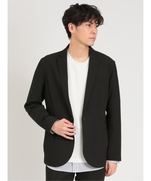 TAKA-Q(タカキュー)の「タカキュー WISH STYLE 1ボタンジャケット(セットアップ可能)(セットアップ・メンズ・ブラック/グレー系その他2・LARGE/MEDIUM/X-LARGE)」の2枚目の写真